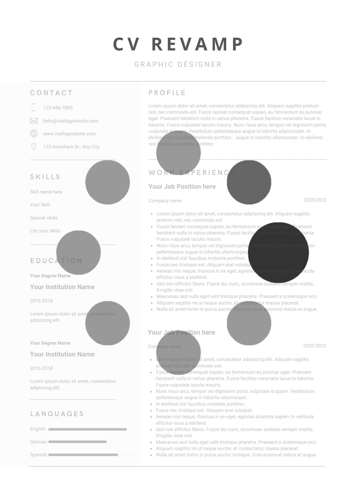 CV Revamp & Customization